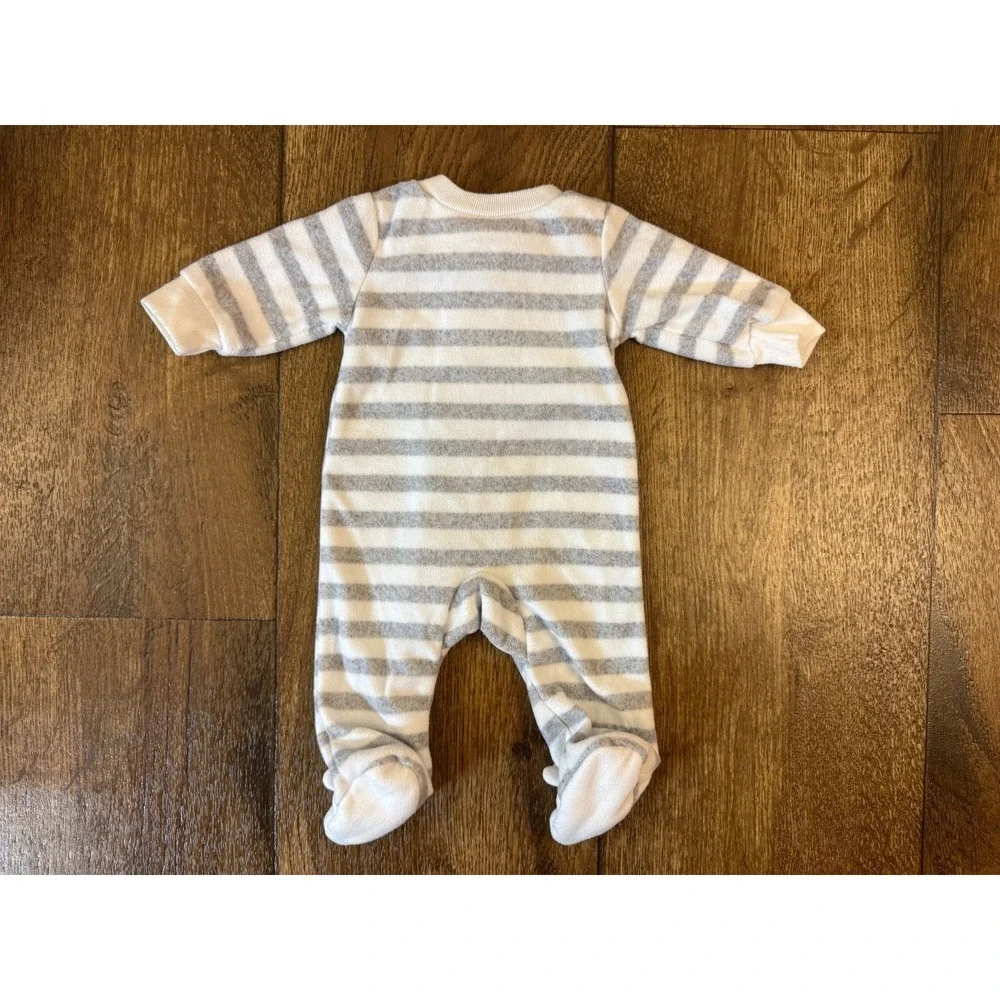 Carters Preemie Baby Boy Sleeper‎ Outfit Fleece Giraffe Reborn Doll Little Loved